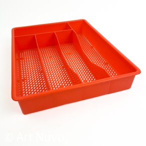 Orange retro bestikbakke