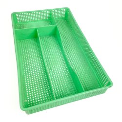Gr�n retro bestikbakke E.H. Panserplast