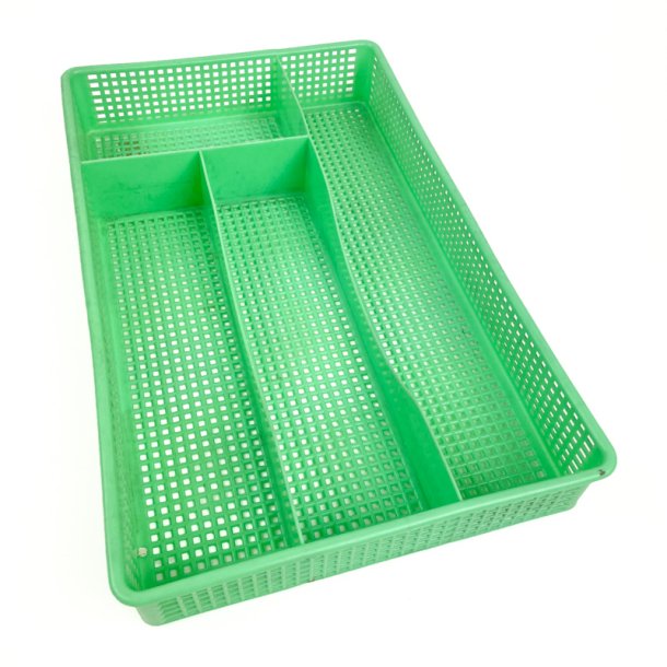 Gr�n retro bestikbakke E.H. Panserplast