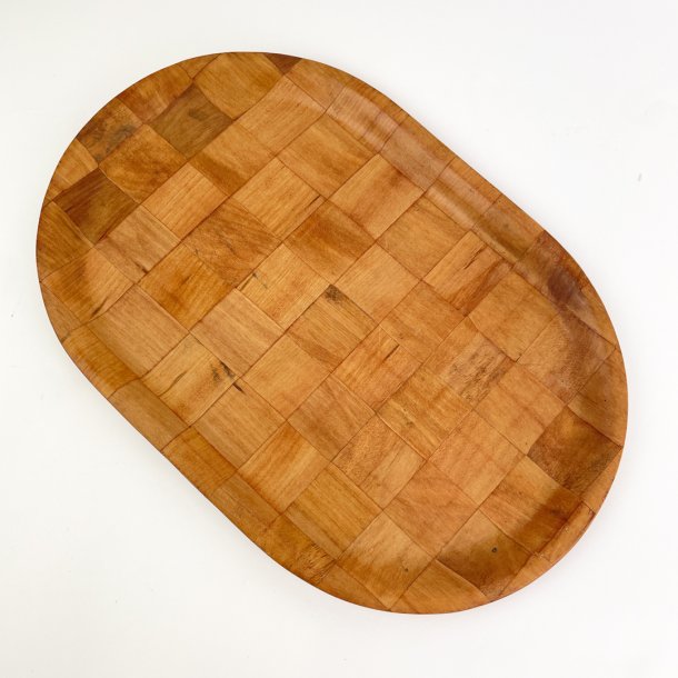 Retro bakke i flettet bambus