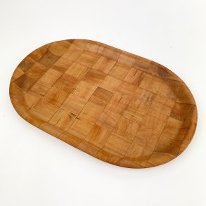 Retro bakke i flettet bambus