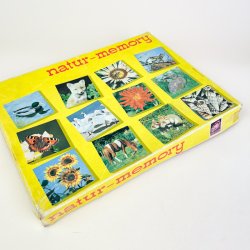 Gul retro natur memory spil