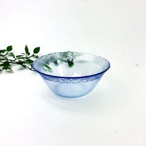 Blaue Retro-Glasschale