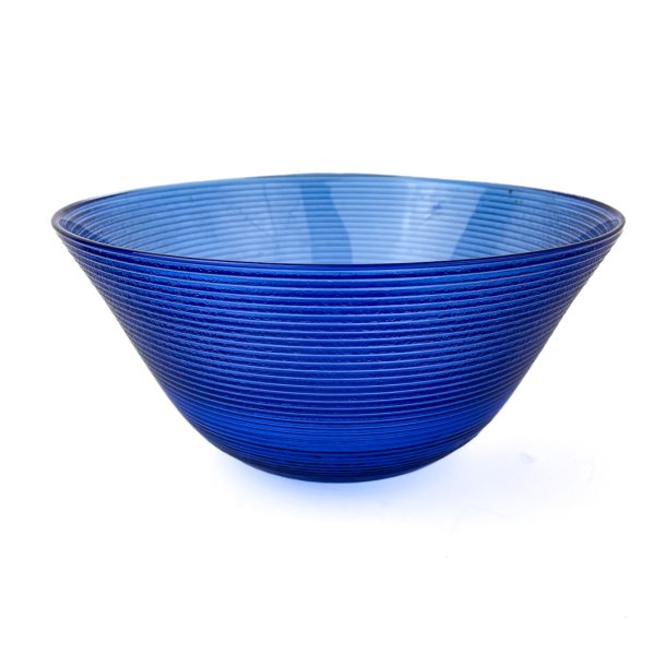 Bl� retro glassk�l � � 24 cm