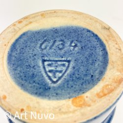Bl� vintage Michael Andersen keramikvase