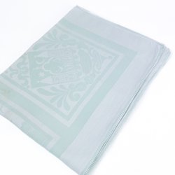 Mintgr�n retro damaskdug � 155 cm