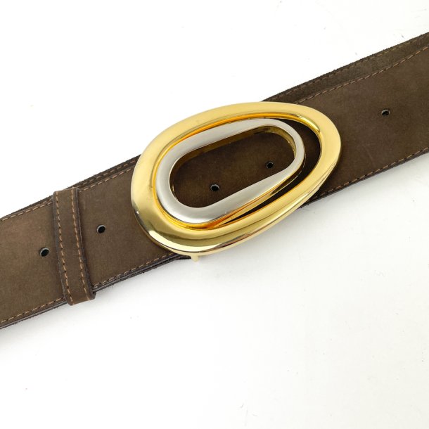 Vintage ruskindsb�lte med sp�nde