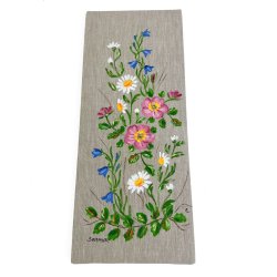 Dekorativ blomstret retro v�gkunst