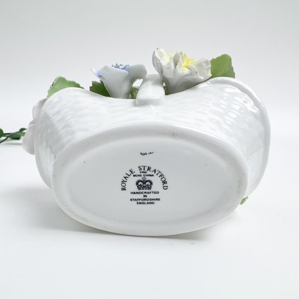 Royale Stratford porcel�ns blomsterkurv