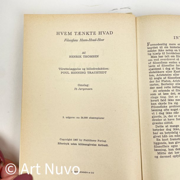 Hvem t�nkte hvad � Henrik Thomsen � 1967