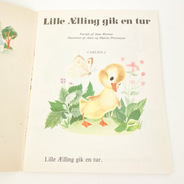 Vintage b�rnebog -  Lille �lling gik en tur