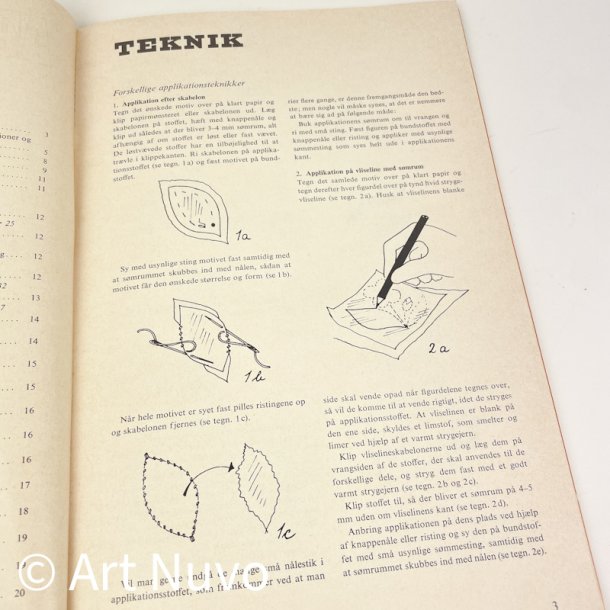 Vintage applikationsbog