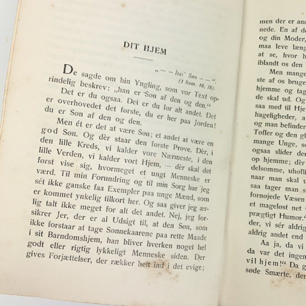 Ungdomsliv bog 1900-tal