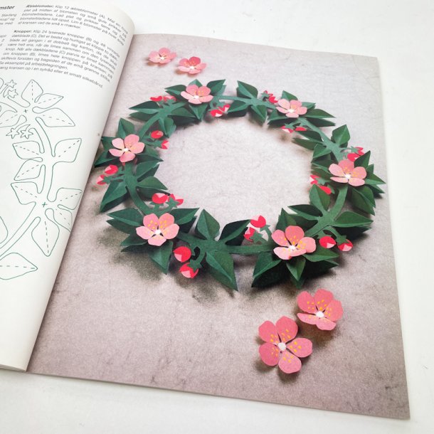 Vintage bog Blomsterklip