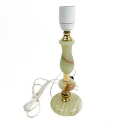 Lysegr�n retro bordlampe i onyx