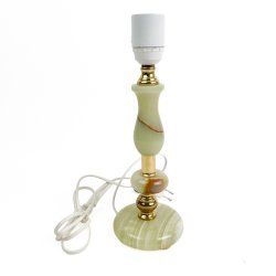 Lysegr�n retro bordlampe i onyx