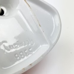 Vintage porcel�n bordlampe "k�restepar"