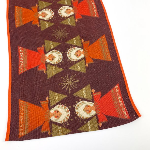 Brun retro julel�ber med engle 125 cm