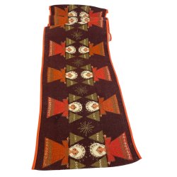 Brun retro julel�ber med engle 125 cm