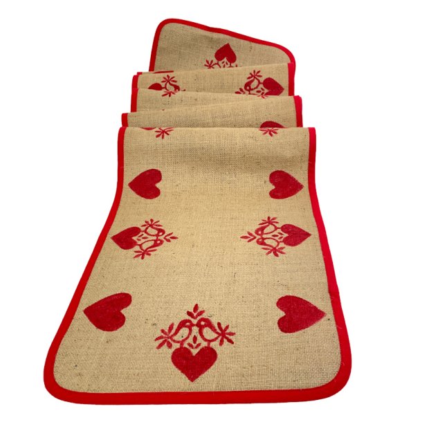 Hessian/Jute retro julebordl�ber 180 cm