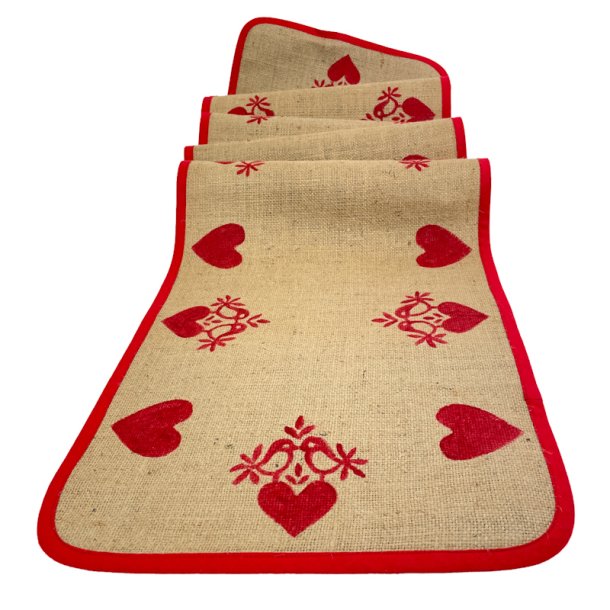 Hessian/Jute retro julebordl�ber 180 cm