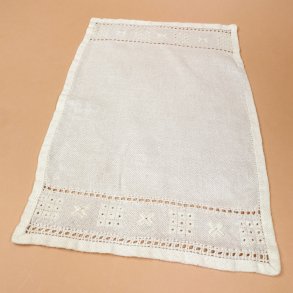 Broderet hvid vintage bordl�ber