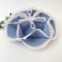 Blaue Retro-Brotschale