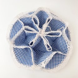 Blaue Retro-Brotschale