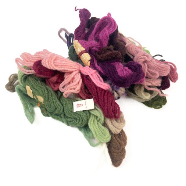 Vintage broderigarn uld