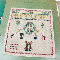 H�ndarbejdsl�res broderimappe 50�erne