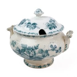 Antike Villeroy &amp; Boch Terrine  Brombeere