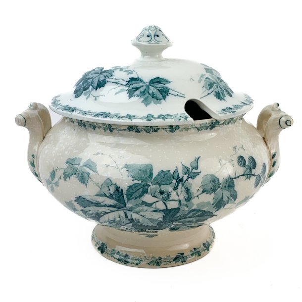 Antik Villeroy &amp; Boch terrin  Brombr