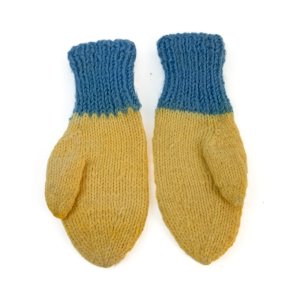 Vintage strikkede luffer til brn