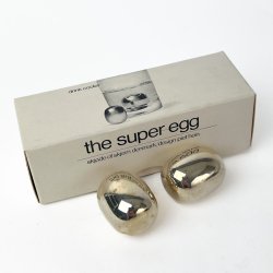 To vintage s�lv Super Egg k�lere - Piet Hein