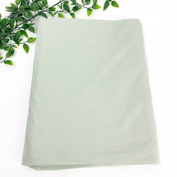 Klassisches mintgrnes Retro-Spannbettlaken.  