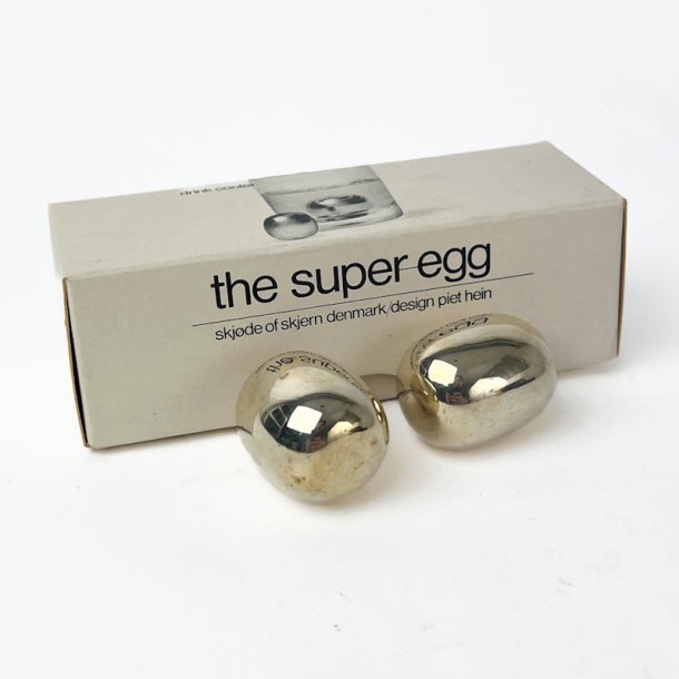 To vintage s�lv Super Egg k�lere - Piet Hein
