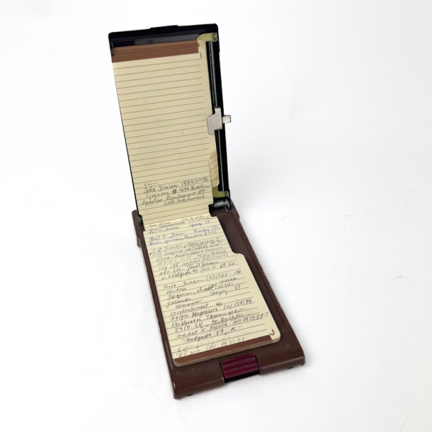 Retro telefonbog med indeks