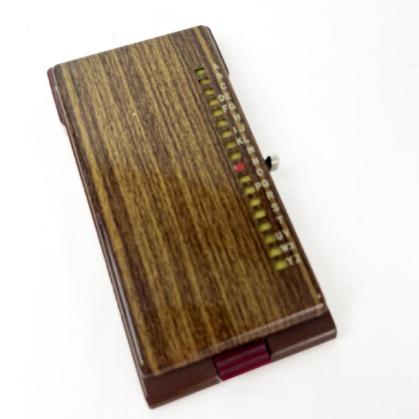 Retro telefonbog med indeks