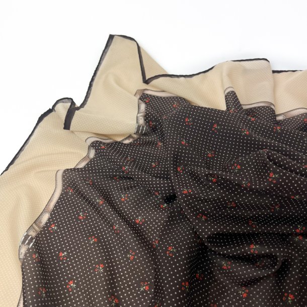 Brunt vintage silket�rkl�de 