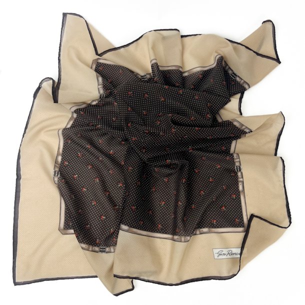 Brunt vintage silket�rkl�de 