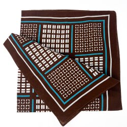 Grafisk vintage t�rkl�de i brunt