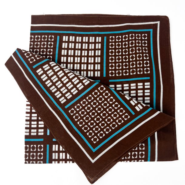 Grafisk vintage t�rkl�de i brunt