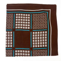 Grafisk vintage t�rkl�de i brunt