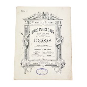 Antikt nodeh�fte F. Mazas