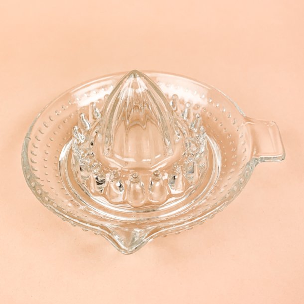 Klar retro citronpresser glas