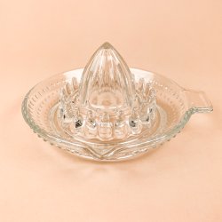 Klar retro citronpresser glas