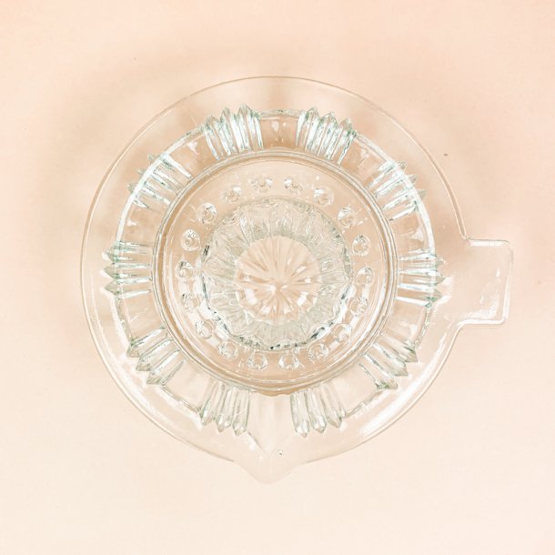 Klar retro citronpresser glas