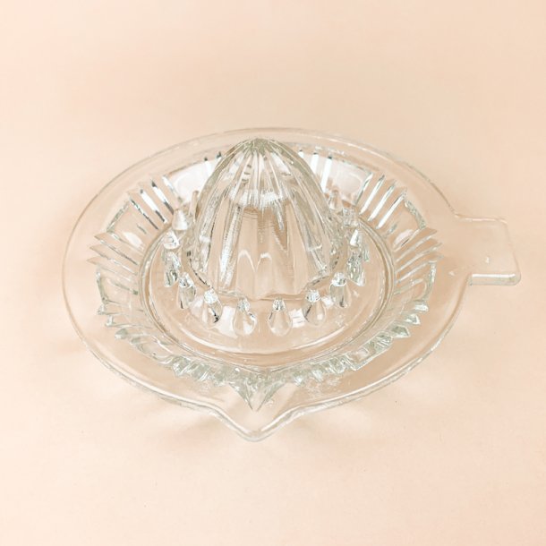 Klar retro citronpresser glas