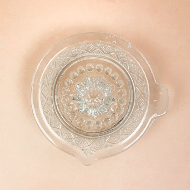 Klar retro citronpresser glas