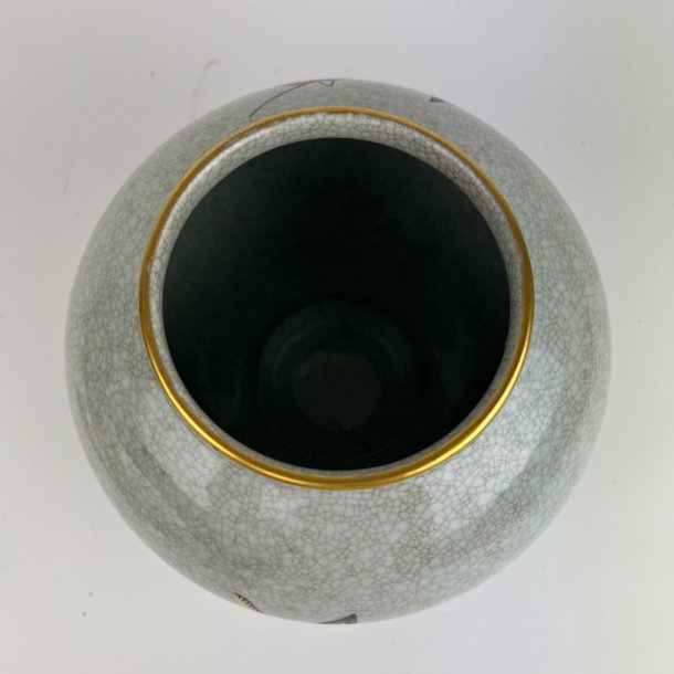 Stor Lyngby craquel� vase